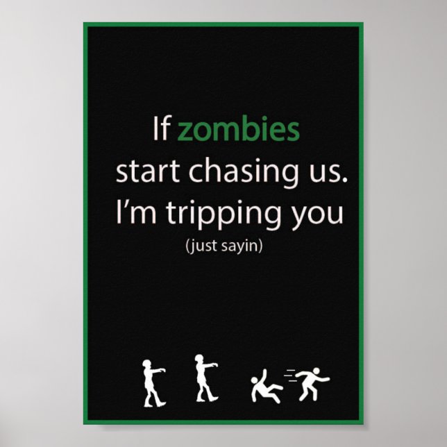 Zombie Chase Poster (Vorne)
