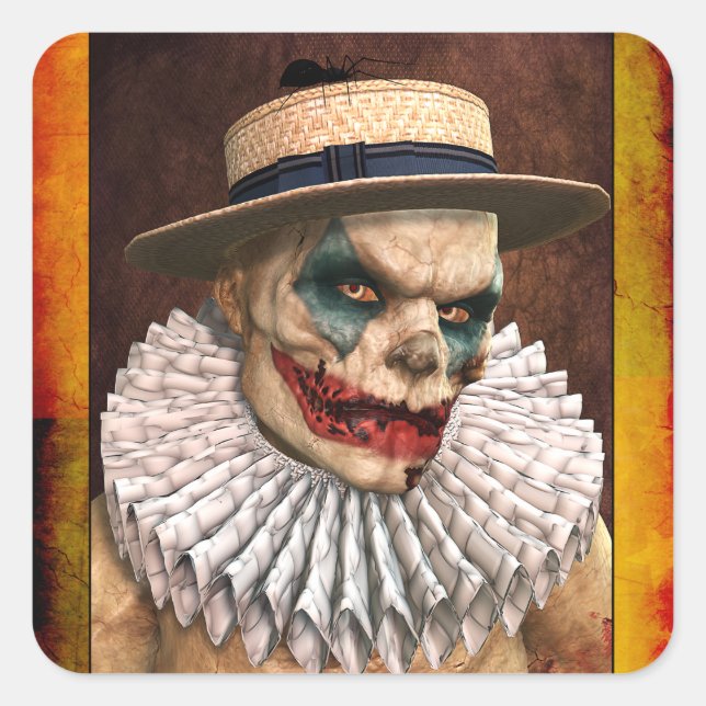 Zombie Circus Clown Stickers (Vorderseite)