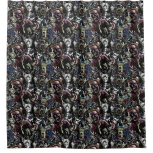 Zombie-Cluster Duschvorhang