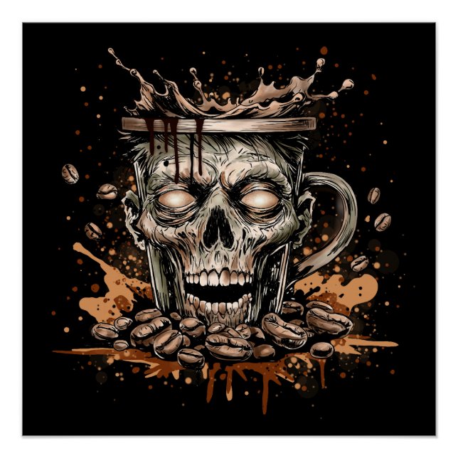 Zombie Coffee Poster (Vorderseite)