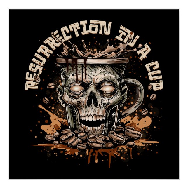 Zombie Coffee Poster (Vorderseite)