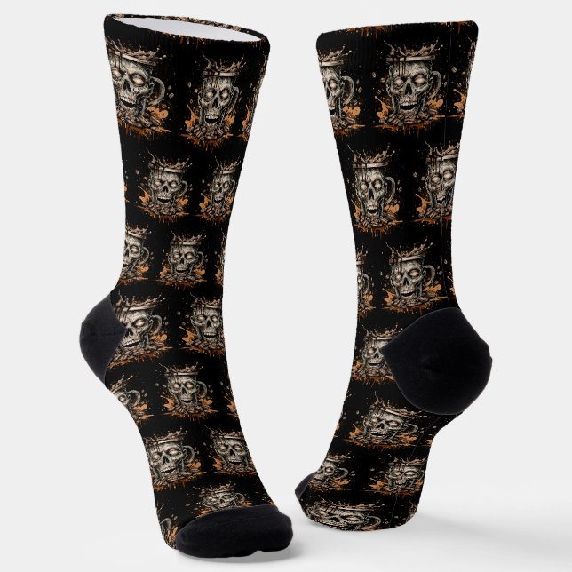 Zombie Coffee Socken (Gewinkelt)