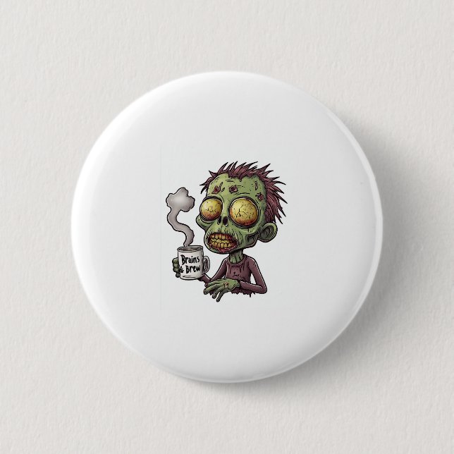 Zombie Coffee Time Button (Vorderseite)