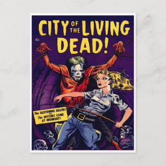 Zombie - Comic Vintager Horror Postkarte