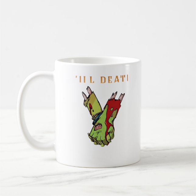 Zombie Couple Till Death Do us Part Classic Kaffeetasse (Links)