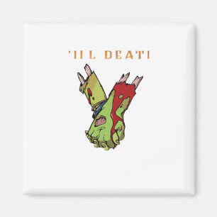 Zombie Couple Till Death Do us Part Classic Magnet