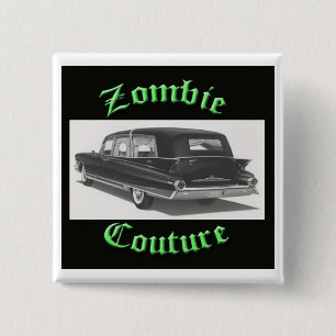 Zombie Couture Leichenwagen-Logo-Button Button