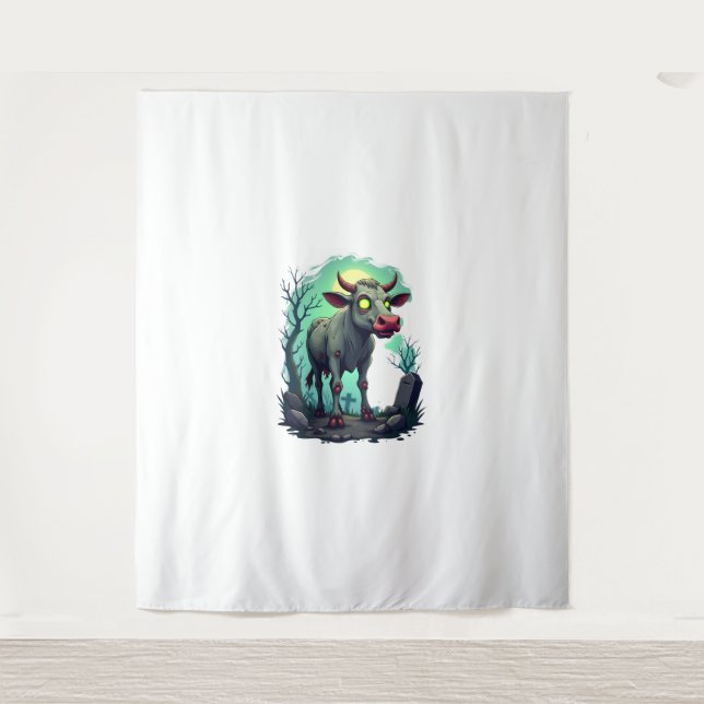 Zombie Cow Apocalypse Wandteppich (Vorderseite)