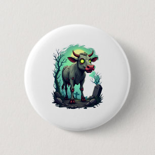 Zombie Cow Apokalypse Button