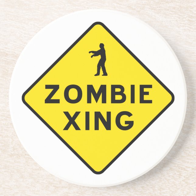 Zombie Crossing Untersetzer (Vorne)