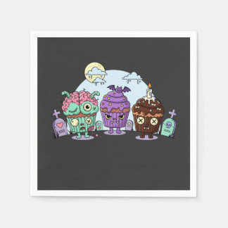 Zombie Cupcake Halloween Serviette