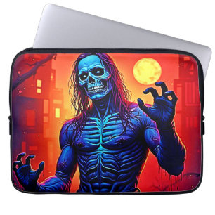 Zombie-Dämon in Stadtdesign Laptopschutzhülle