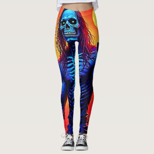 Zombie-Dämon in Stadtdesign Leggings