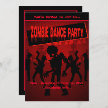 Zombie Dance Party Black & Orange
