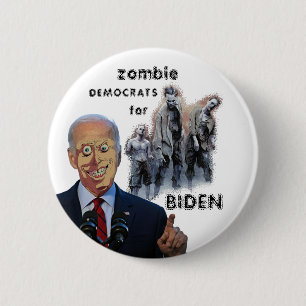 Zombie-Demokraten für Biden Button