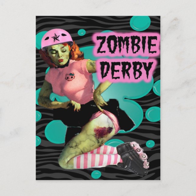 Zombie Derby Postkarte (Vorderseite)