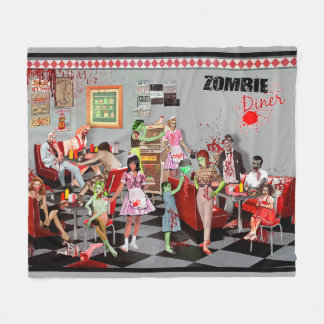 Zombie Diner Fleecedecke