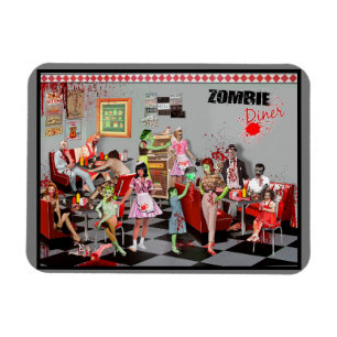 Zombie Diner Magnet