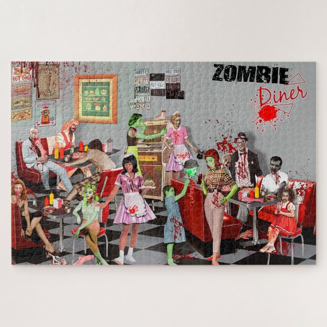 Zombie Diner Puzzle (Horizontal)