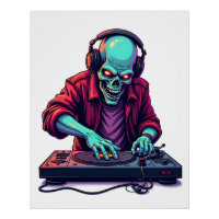 Zombie DJ � Musik Festival Halloween T-Shirt
