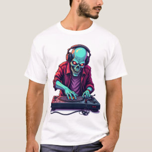 Zombie-DJ � Musik-Festival-Halloween-T-Shirt T-Shirt