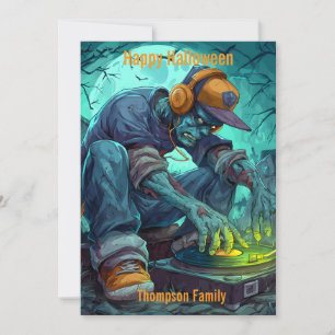 Zombie-DJ-Rave-Halloween-Party-Vibes Karte