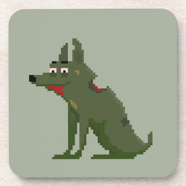 Zombie Dog Getränkeuntersetzer (Vorderseite)