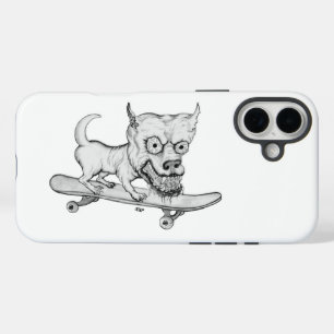 Zombie Dog , Mein kleiner lieblicher Hund auf Skat iPhone 16 Plus Hülle
