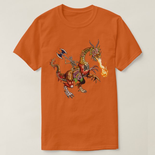Zombie Dragon Rider T-Shirt (Design vorne)