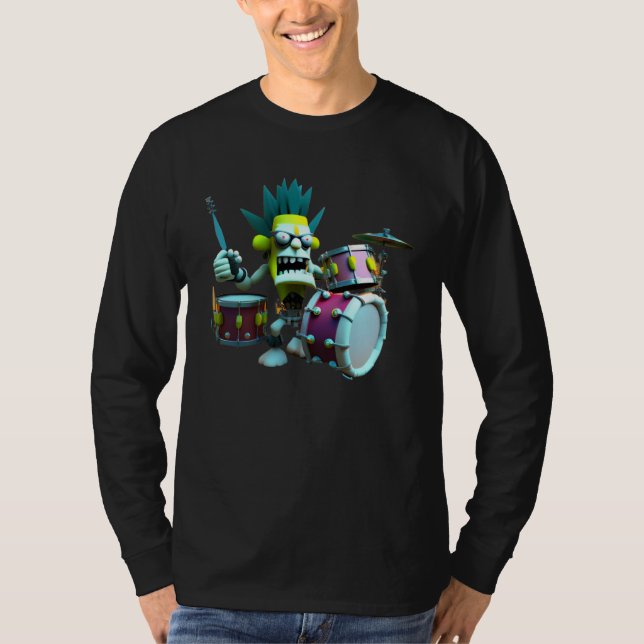 Zombie Drummer  PeopleEaterz T-Shirt (Vorderseite)