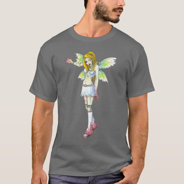 Zombie Dunkle Fantasiekunst zum Shirt (Vorderseite)