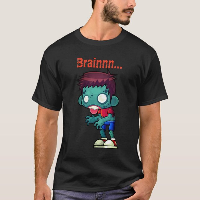 Zombie Eat Brain T - Shirt (Vorderseite)