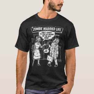 Zombie Eheleben Lustiges Paare T-Shirt
