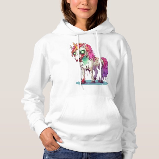 Zombie-Einhorn Hoodie (Vorderseite)