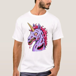 Zombie-Einhorn-Horror-Fantasy-Kreatur-Design T-Shirt