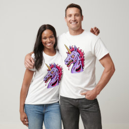 Zombie-Einhorn-Horror-Fantasy-Kreatur-Design T-Shirt