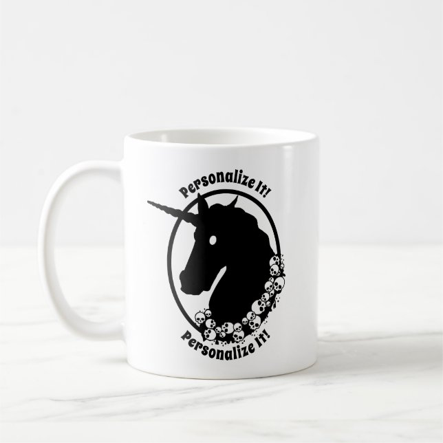 Zombie Einhorn Kaffeetasse (Links)