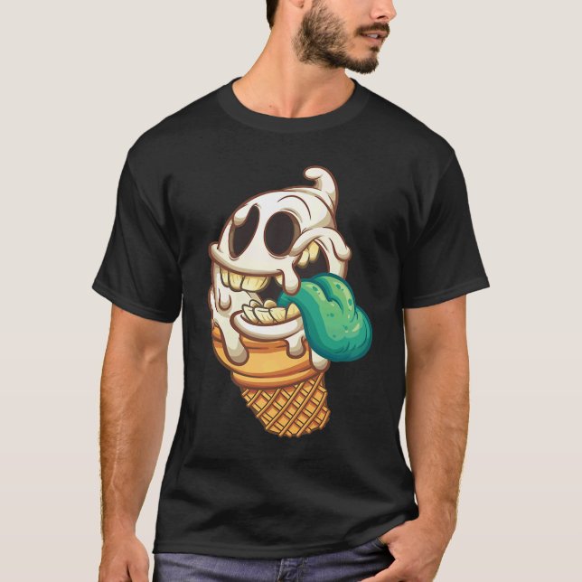 Zombie-Eiswagen-Monster T-Shirt (Vorderseite)