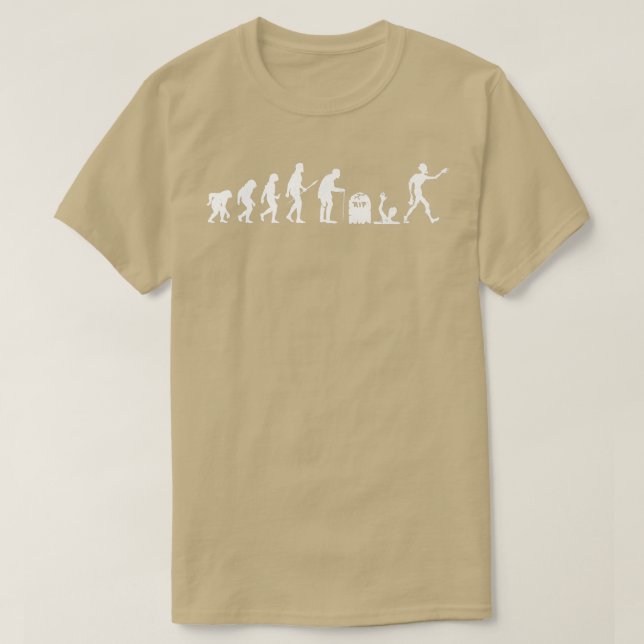 Zombie Evolution Funny menschliche Evolution Hallo T-Shirt (Design vorne)