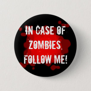 Zombie-Experte (Schwarzes) Button