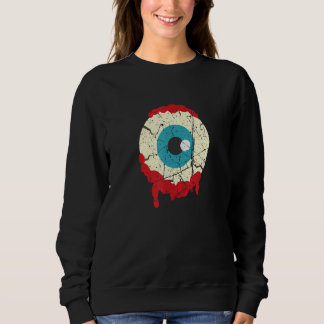 Zombie Eyeball Halloween Scary Zombie Sweatshirt