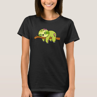 Zombie Faultier Halloween Tier Süßes Monster Grafi T-Shirt