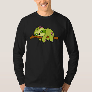 Zombie Faultier Halloween Tier Süßes Monster Grafi T-Shirt