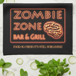 Zombie Food so frisch noch schreiend Halloween Handtuch