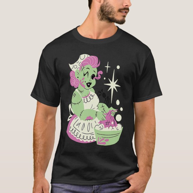 Zombie-Frau-Mutter-sauberes-Halloween T-Shirt (Vorderseite)