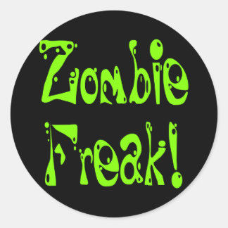 Zombie Freak # 9 Runder Aufkleber