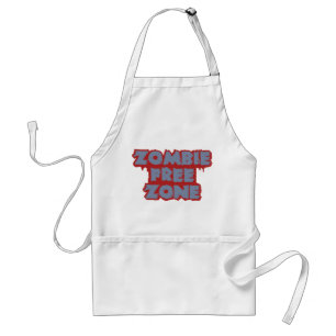 Zombie Free Zone apron - choose style & color Schürze