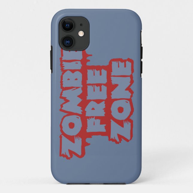 Zombie Free Zone Custom iPhone Case-Partner Case-Mate iPhone Hülle (Rückseite)