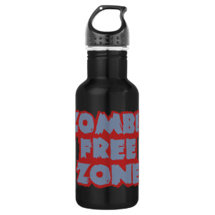 Zombie Free Zone - Farbe wählen Edelstahlflasche