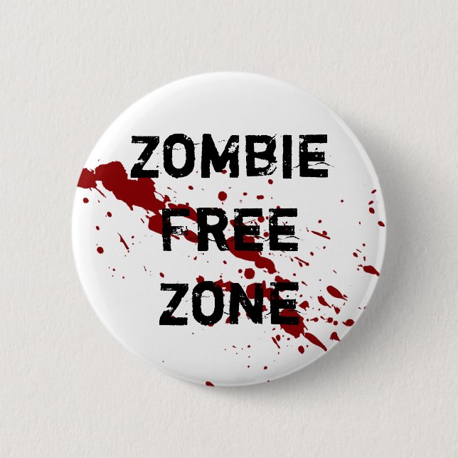 Zombie-Freihafengebiet Button (Vorderseite)